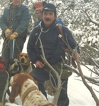 Gimpy lion hunting with his hounds