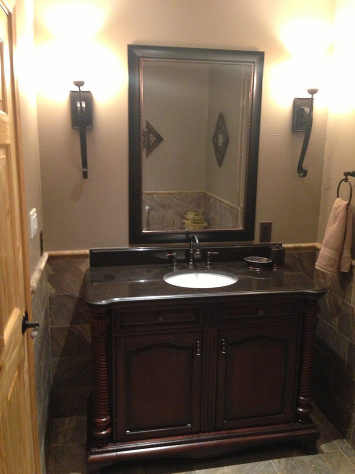 Vanity and bath